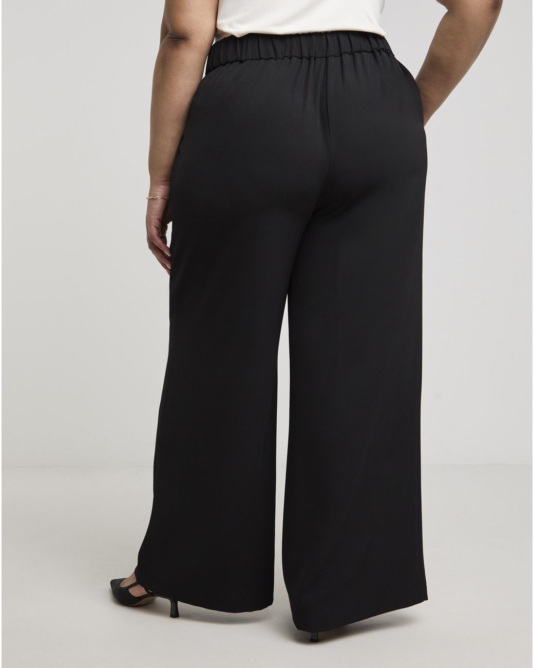 Joanna Hope Black Wide Leg Trousers
