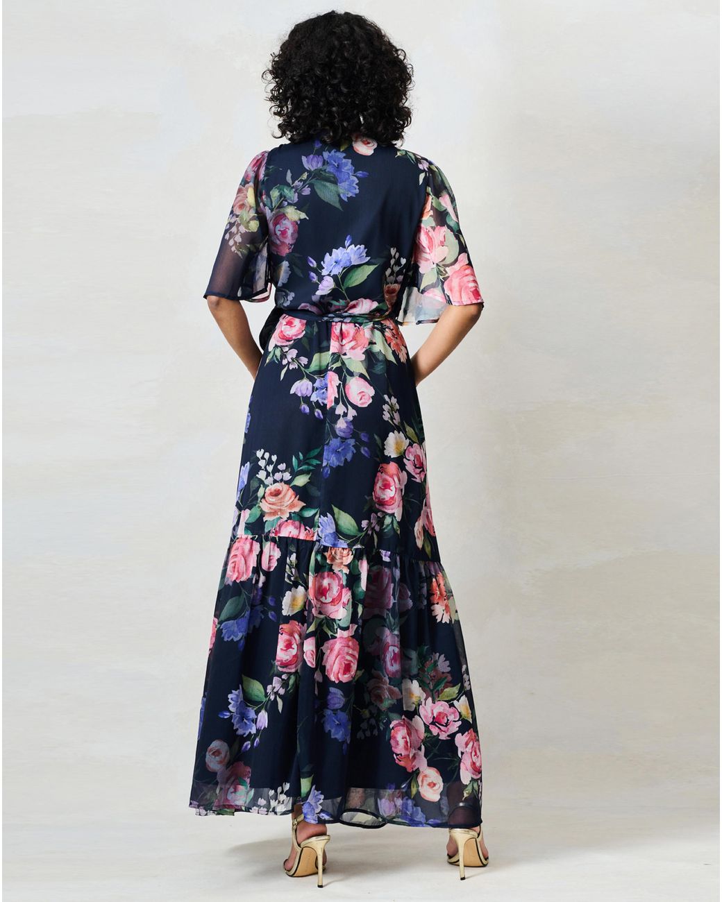 Hope & Ivy Blue Ayame Dress