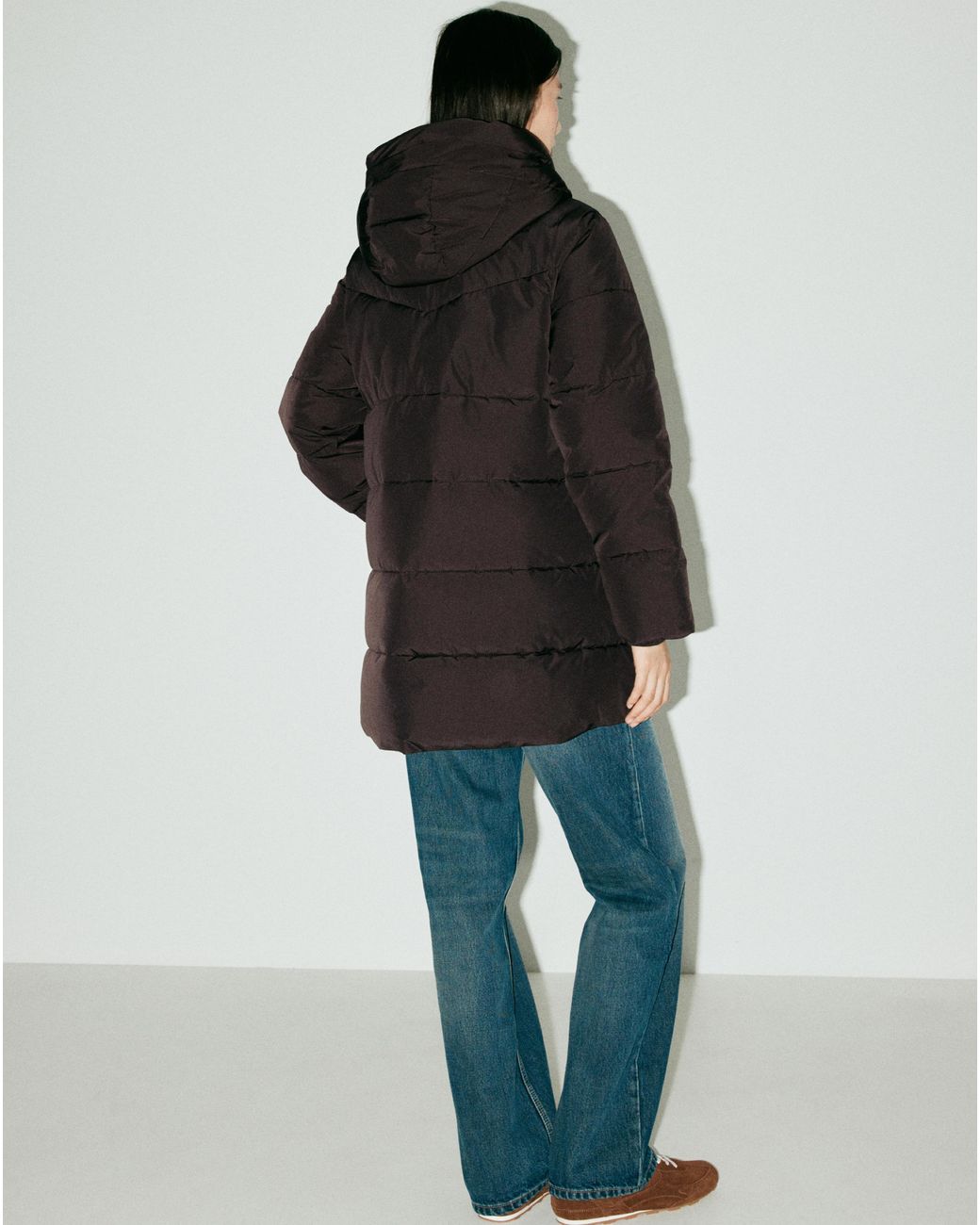Mango Blue Puffer Coat Tokyo