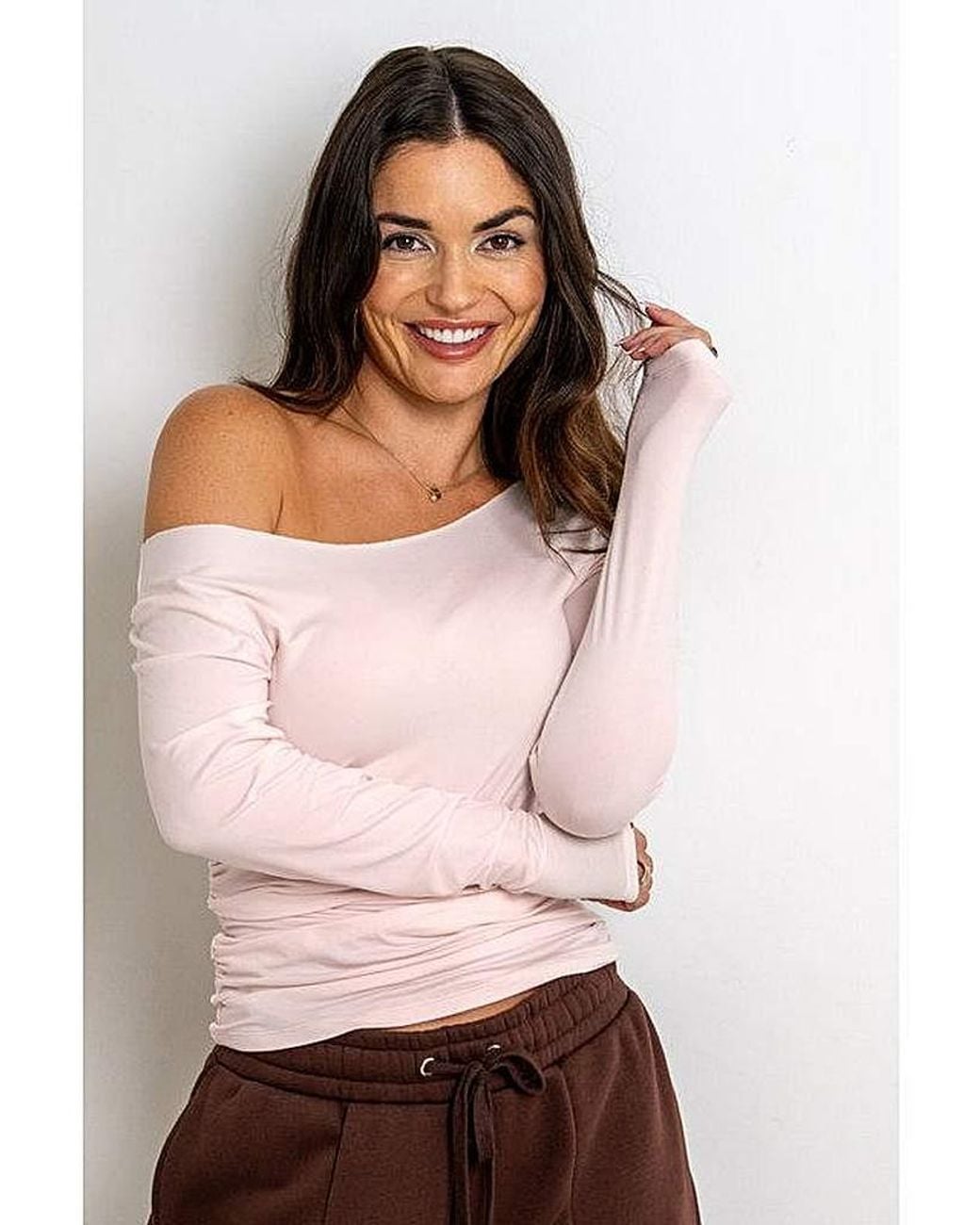 Pour Moi Multicolor Off The Shoulder Jersey Top