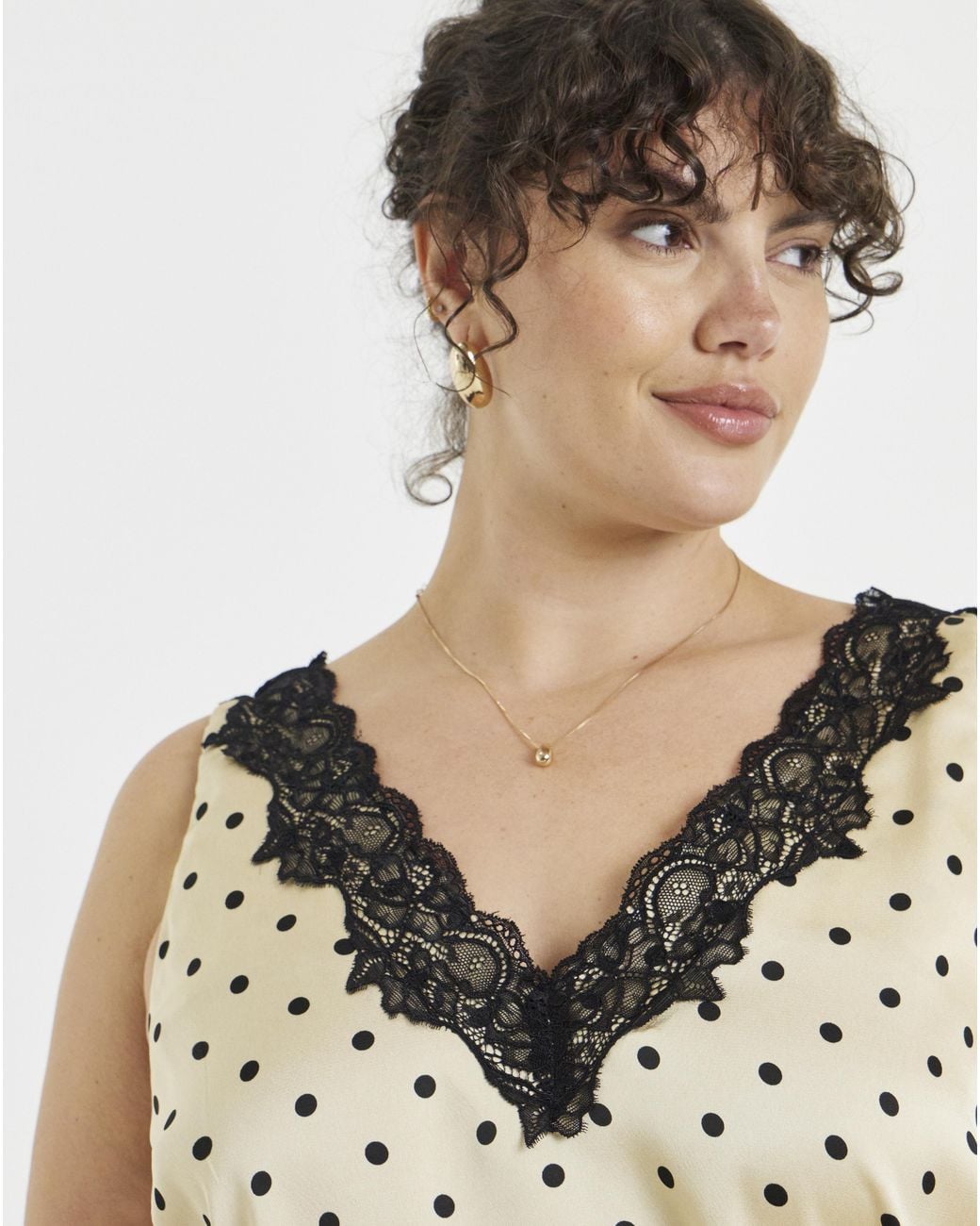 Simply Be Natural Lace Trim Cami