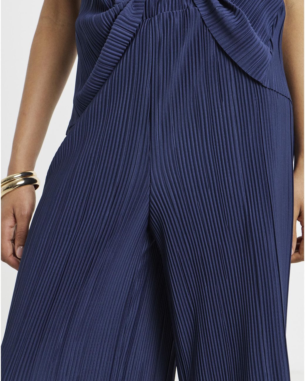 Vila Blue Wide Leg Trousers