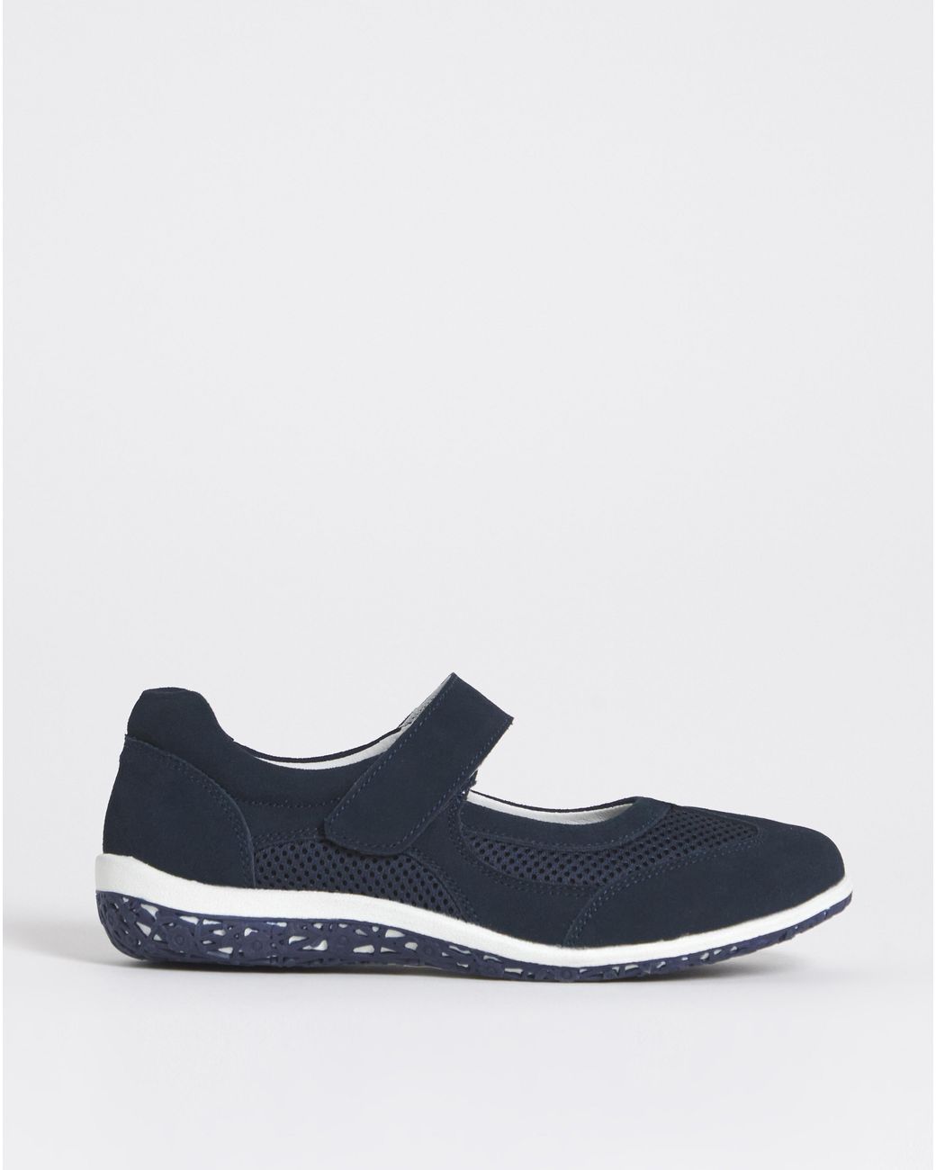 Heavenly Soles White Sporty Mary Jane E Fit