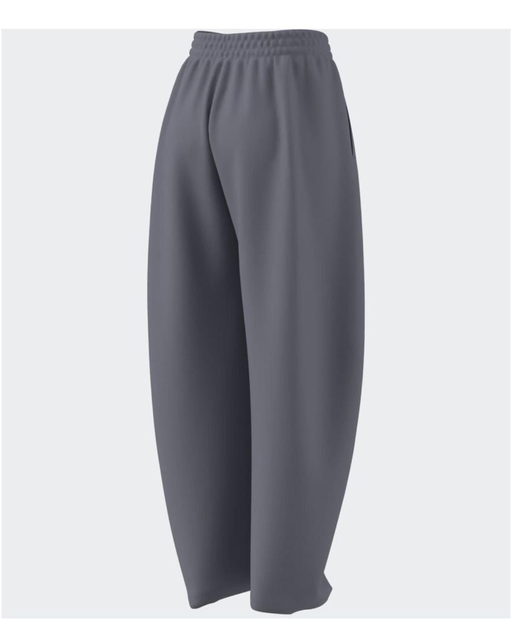 Adidas Gray 3 Stripes Studio Barrel Leg Pants