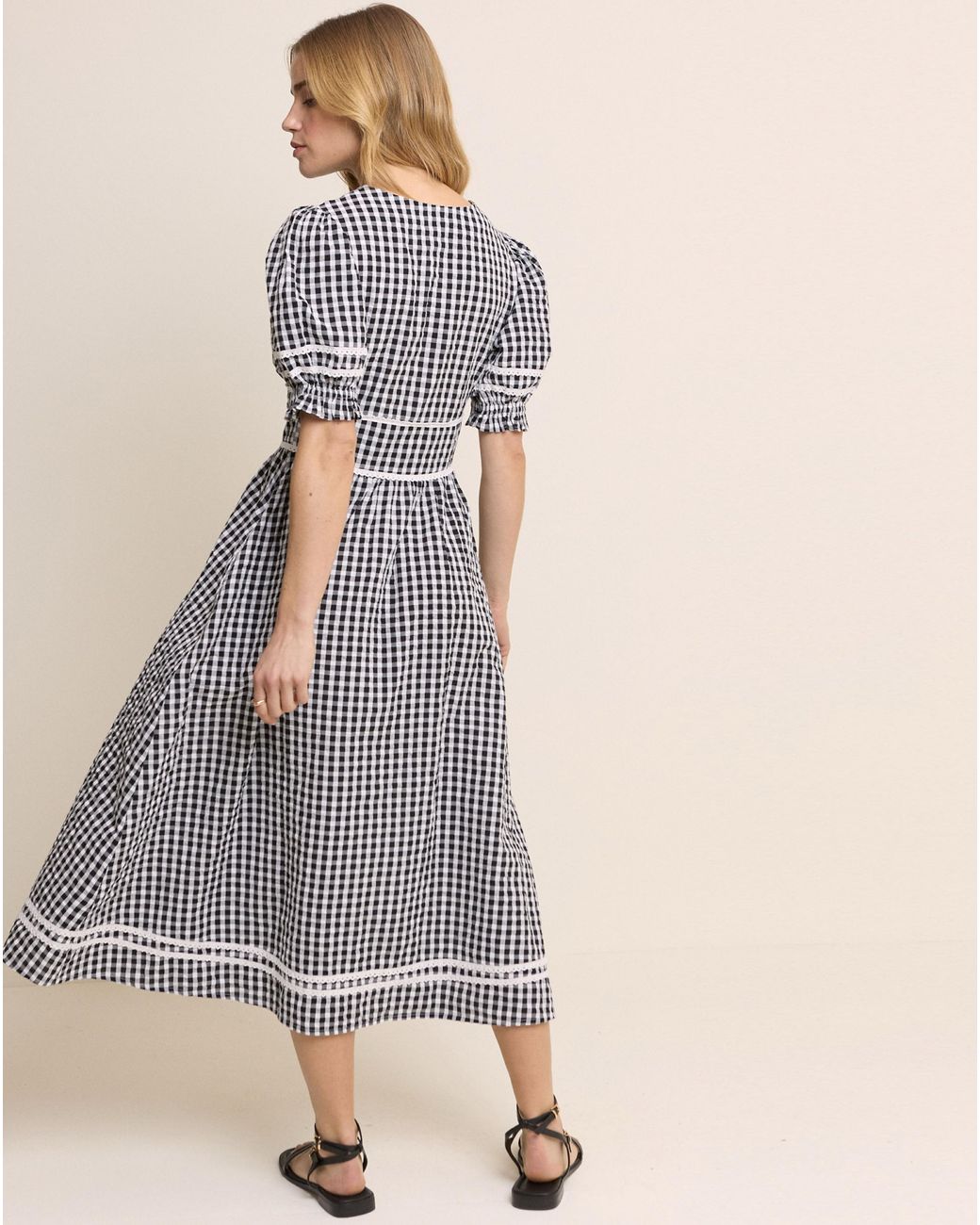 Nobody's Child Black Saffy Midi Dress