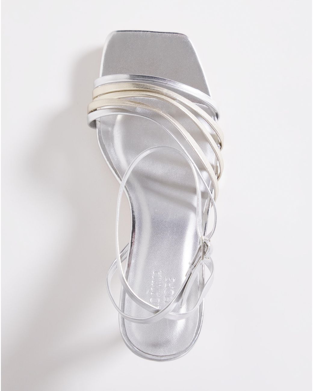 Joanna Hope White Strappy Crossover Heel E Fit