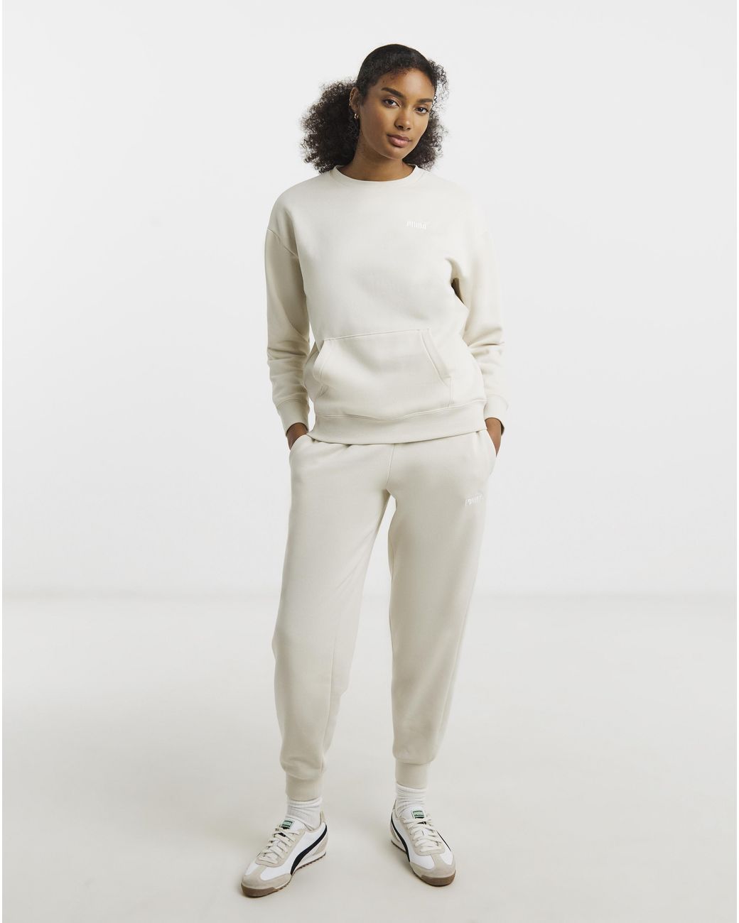PUMA White Sweat Tracksuit