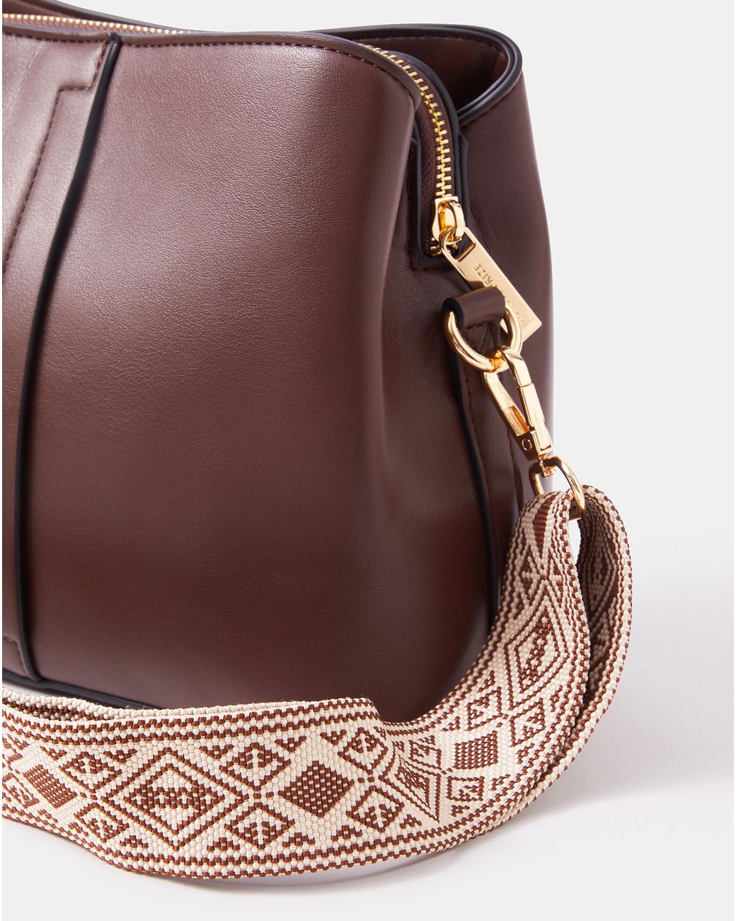 Accessorize Purple Webbing Strap Crossbody Bag