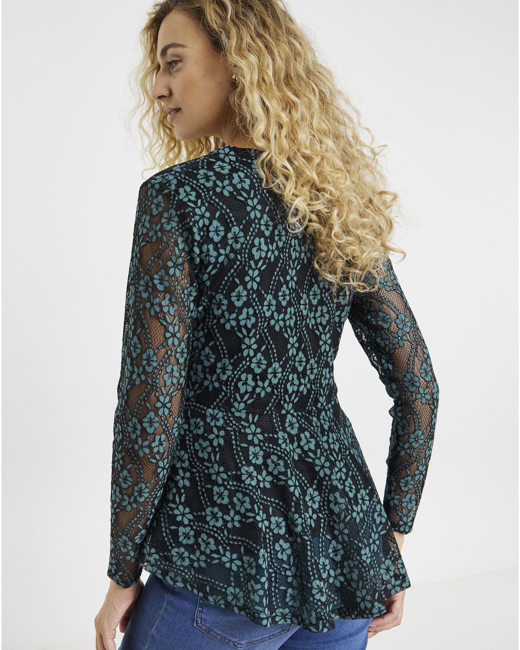 Joe Browns Blue Georgie Lace Zip Top