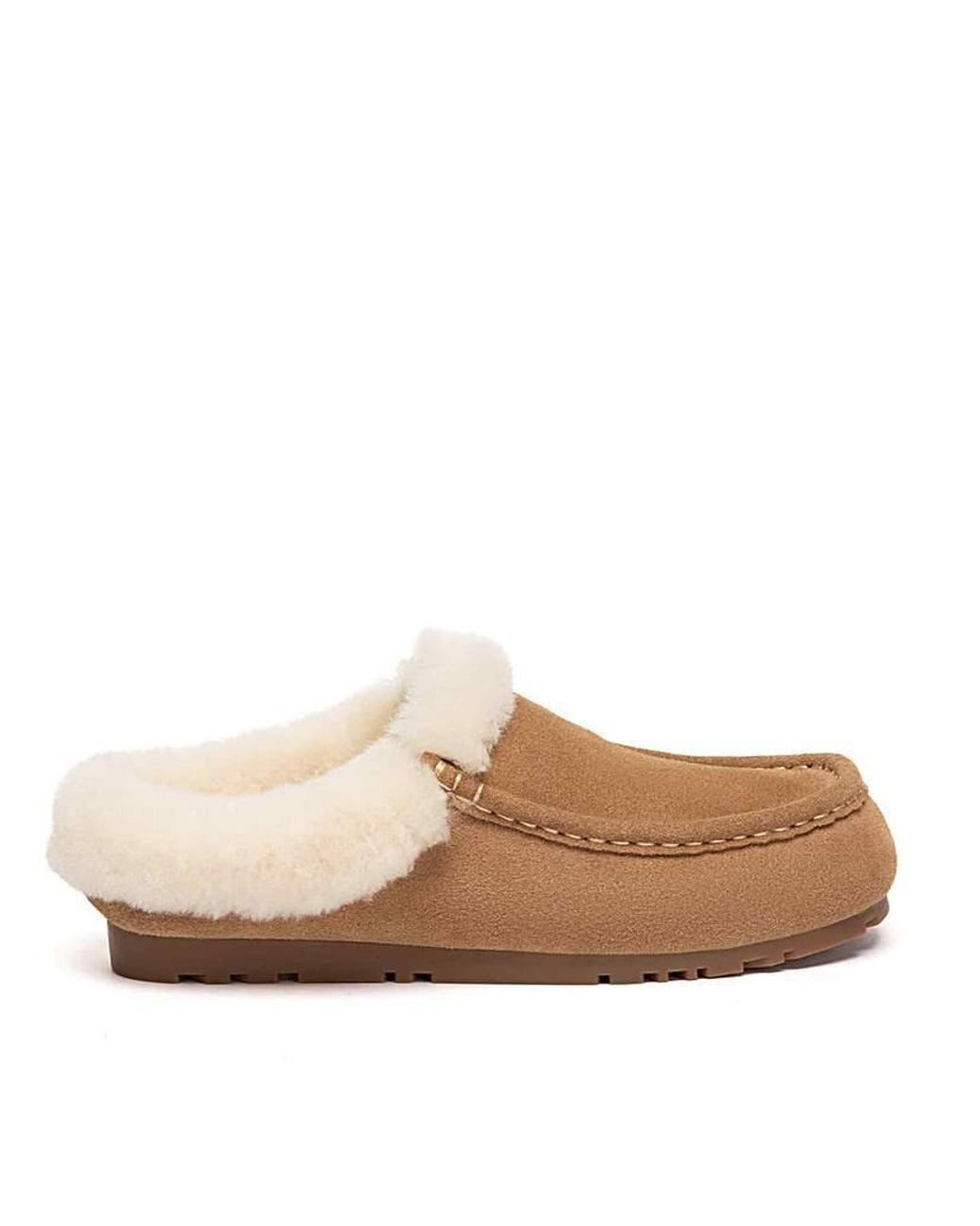 EVER AU Brown Creago Moccasin Slippers