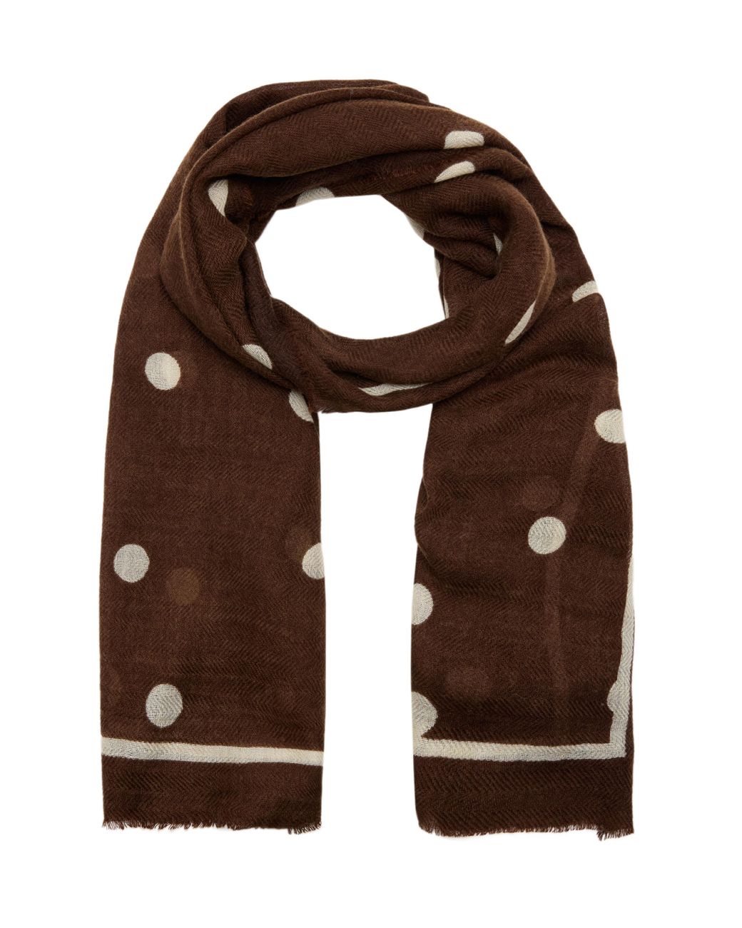 Mango Brown Polka Dot Neckerchief