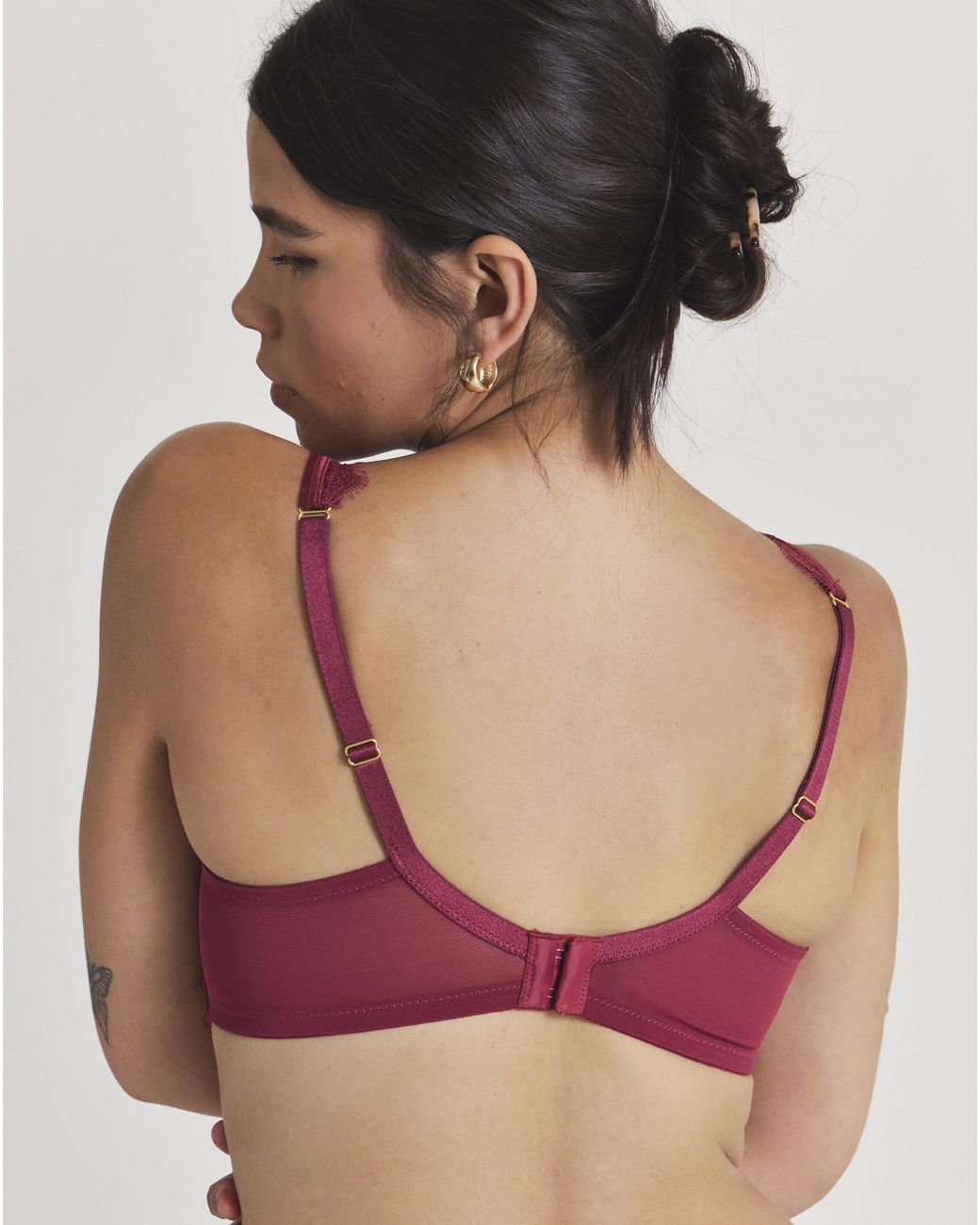 Pretty Secrets Brown Lace Full Cup Bra