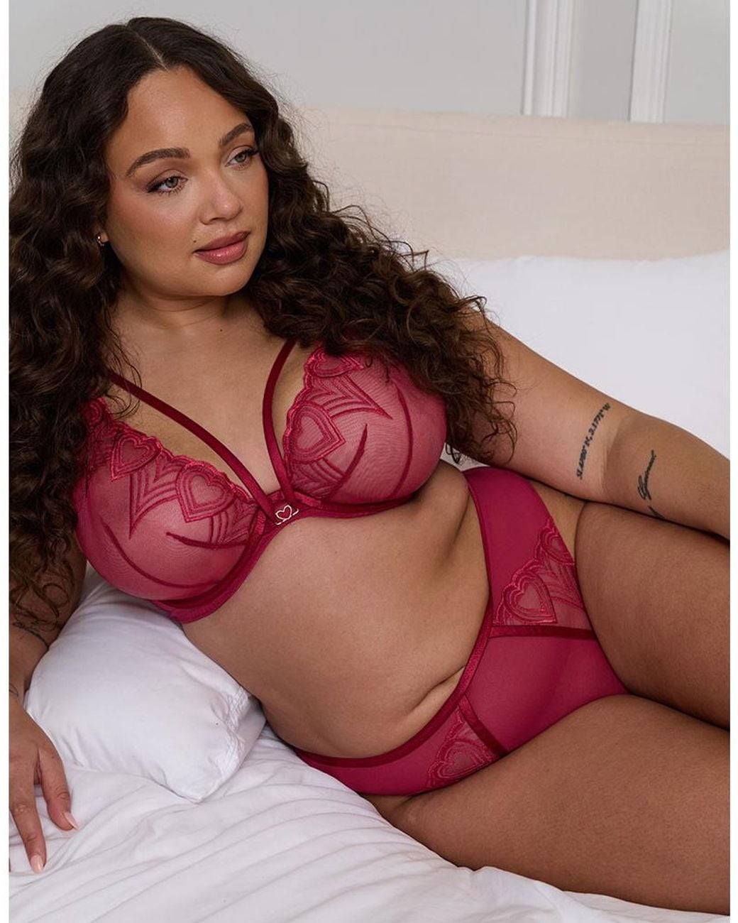 Curvy Kate Red Heartstopper Deep Plunge Bra