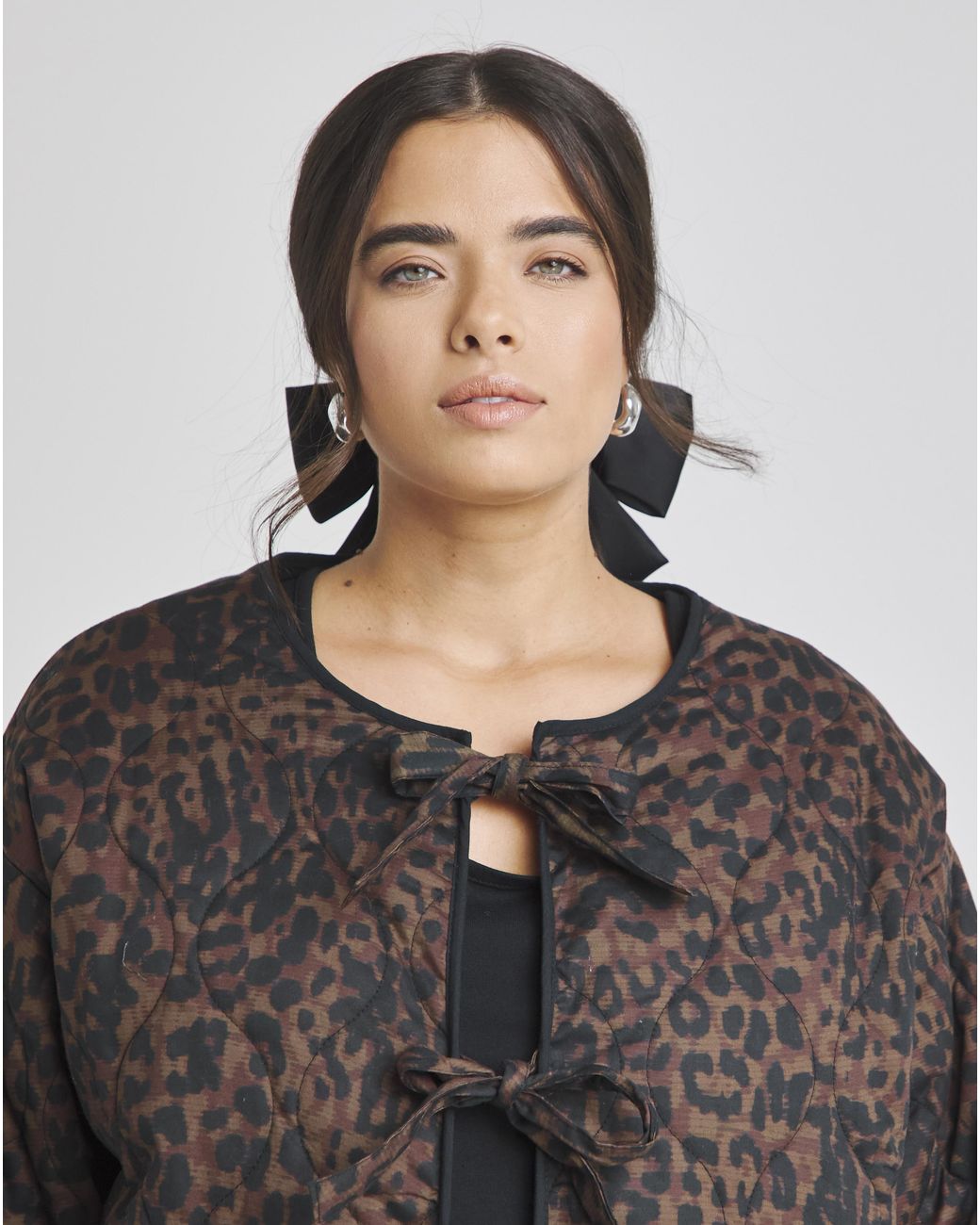 Simply Be Brown Printed Cotton Jacket