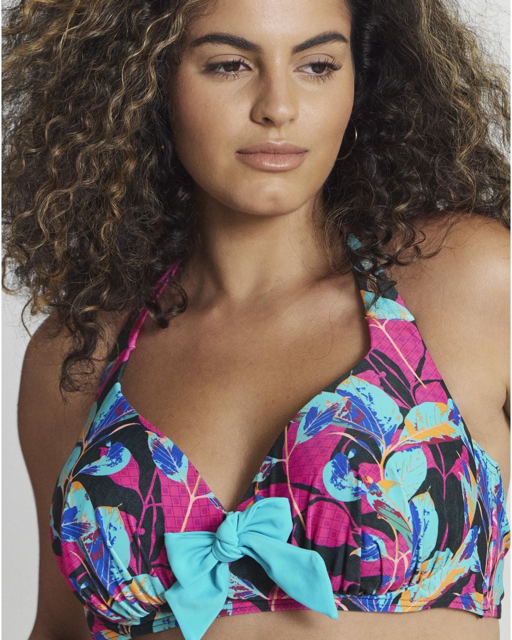Joe Browns Blue Floral Bikini Top