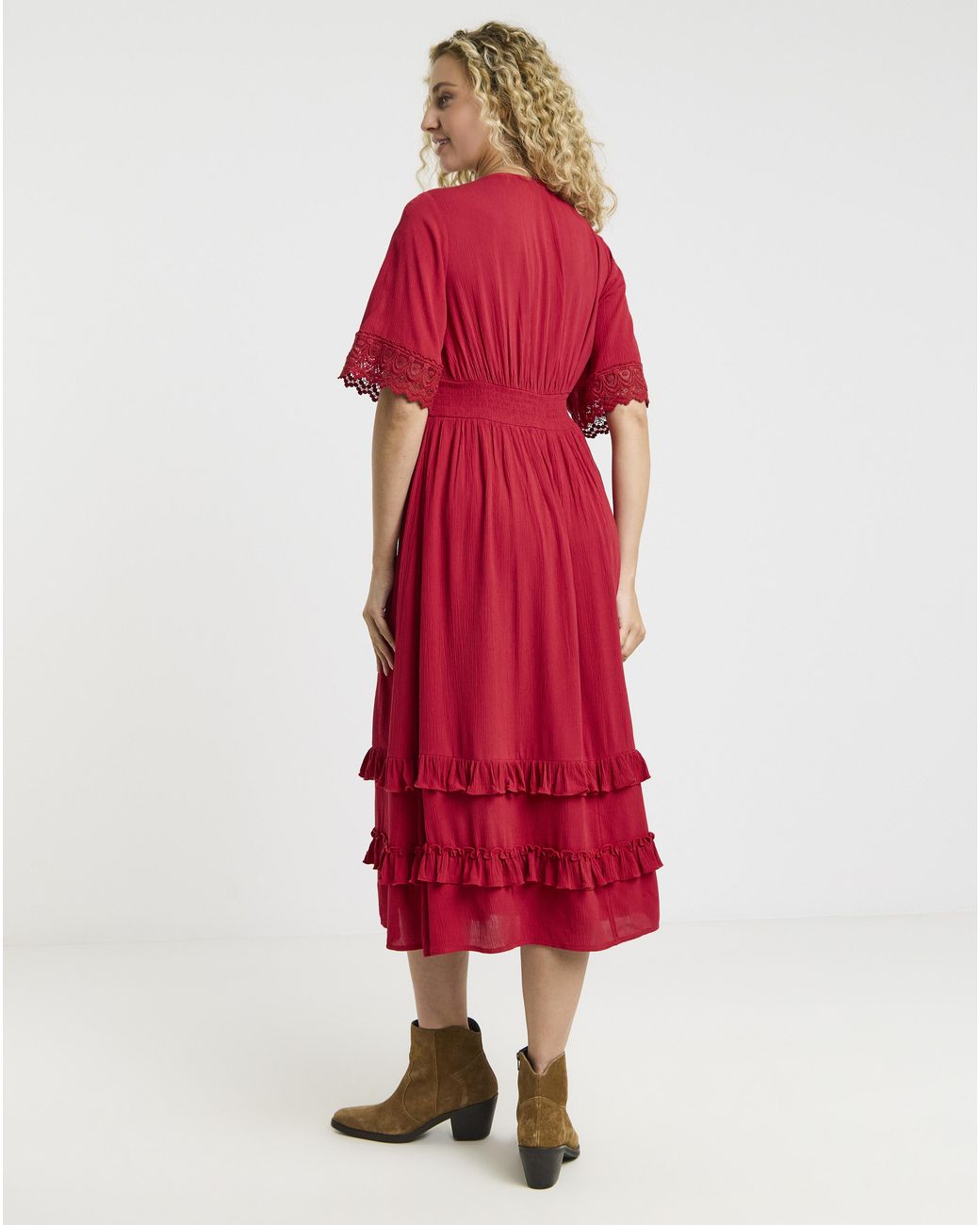 Joe Browns Red Boho Days Dress