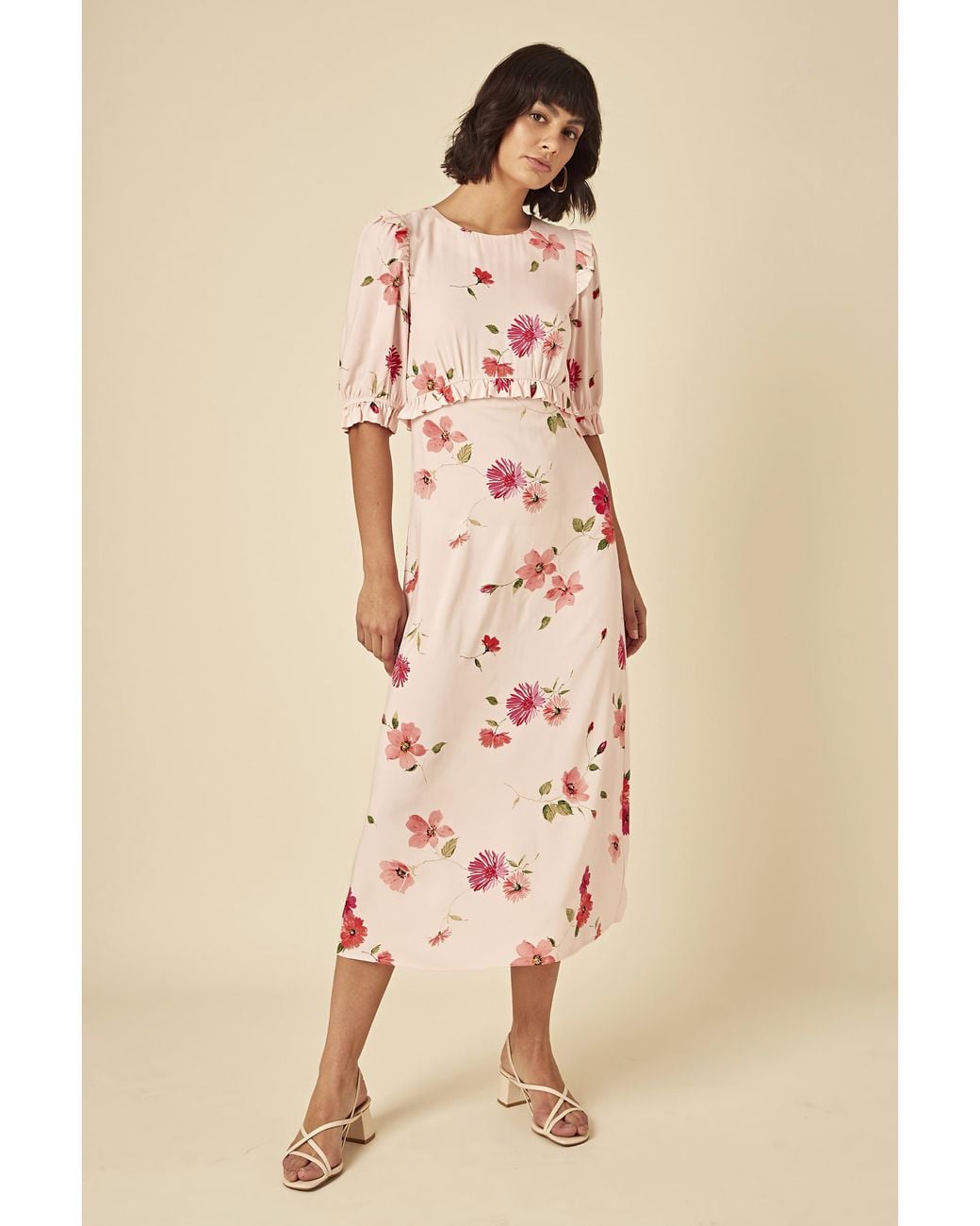 Nobody's Child Natural Felicia Midi Dress