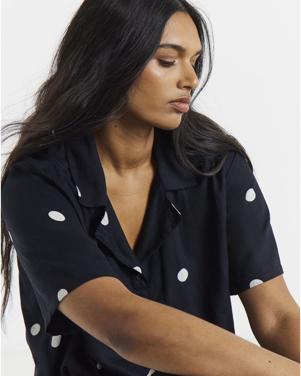 Simply Be Blue Boxy Half Sleeve Shirt