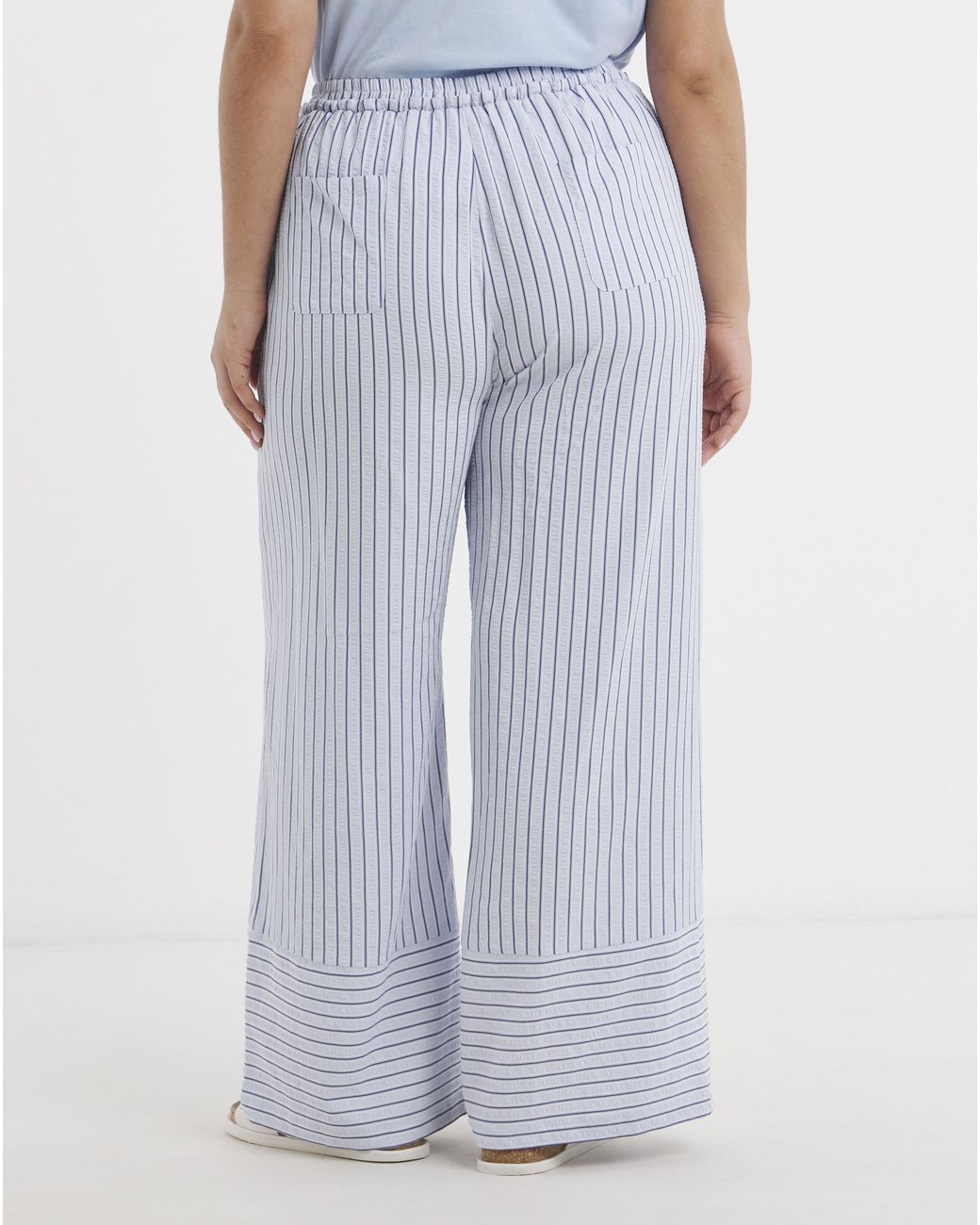 Simply Be Blue Wide Leg Trouser