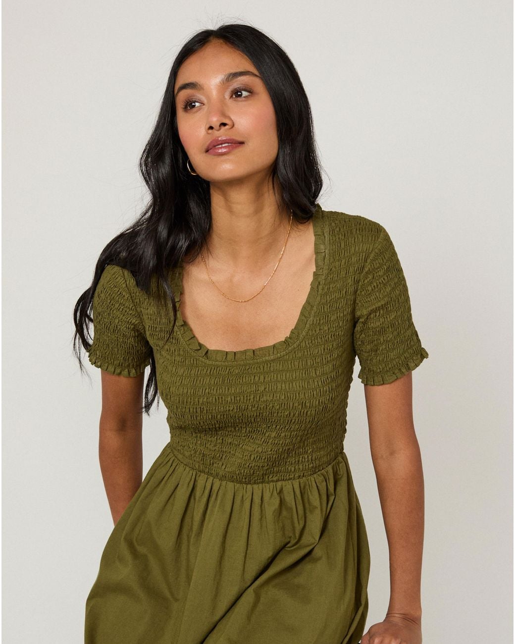 Nobody's Child Green Nc Zita Midi Dress