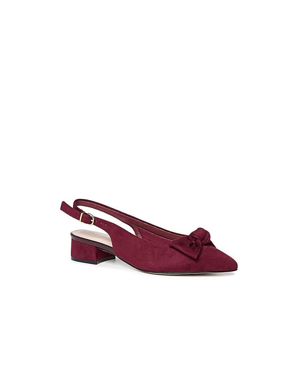 Paradox London Purple Fallon Wide Fit Shoes