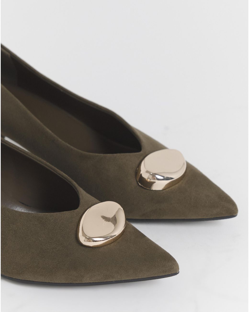 Simply Be Blue High Cut Court Shoe Trim Wide