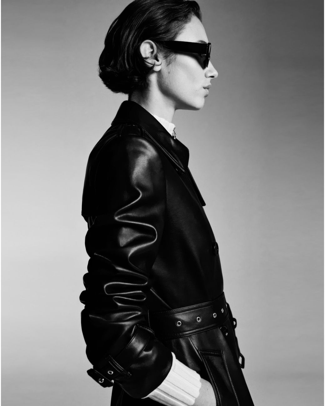 Mango Black Trenchcoat Polanapu