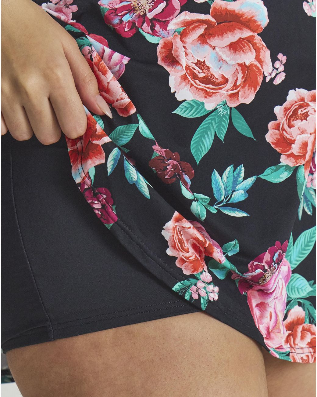 MAGISCULPT Multicolor Swim Skirt With Shorts