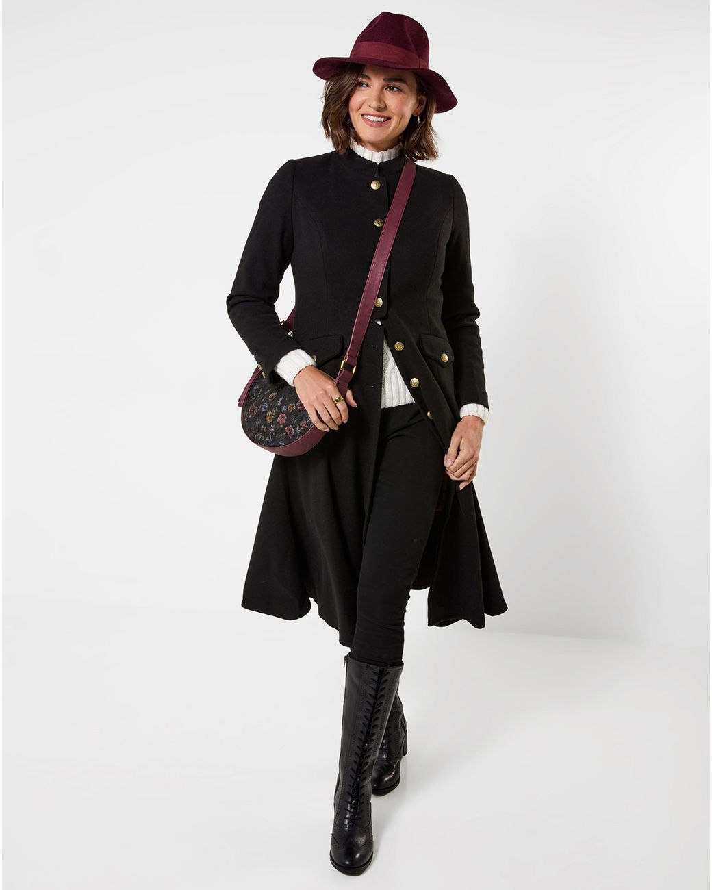 Joe Browns Black Ayda Long Coat