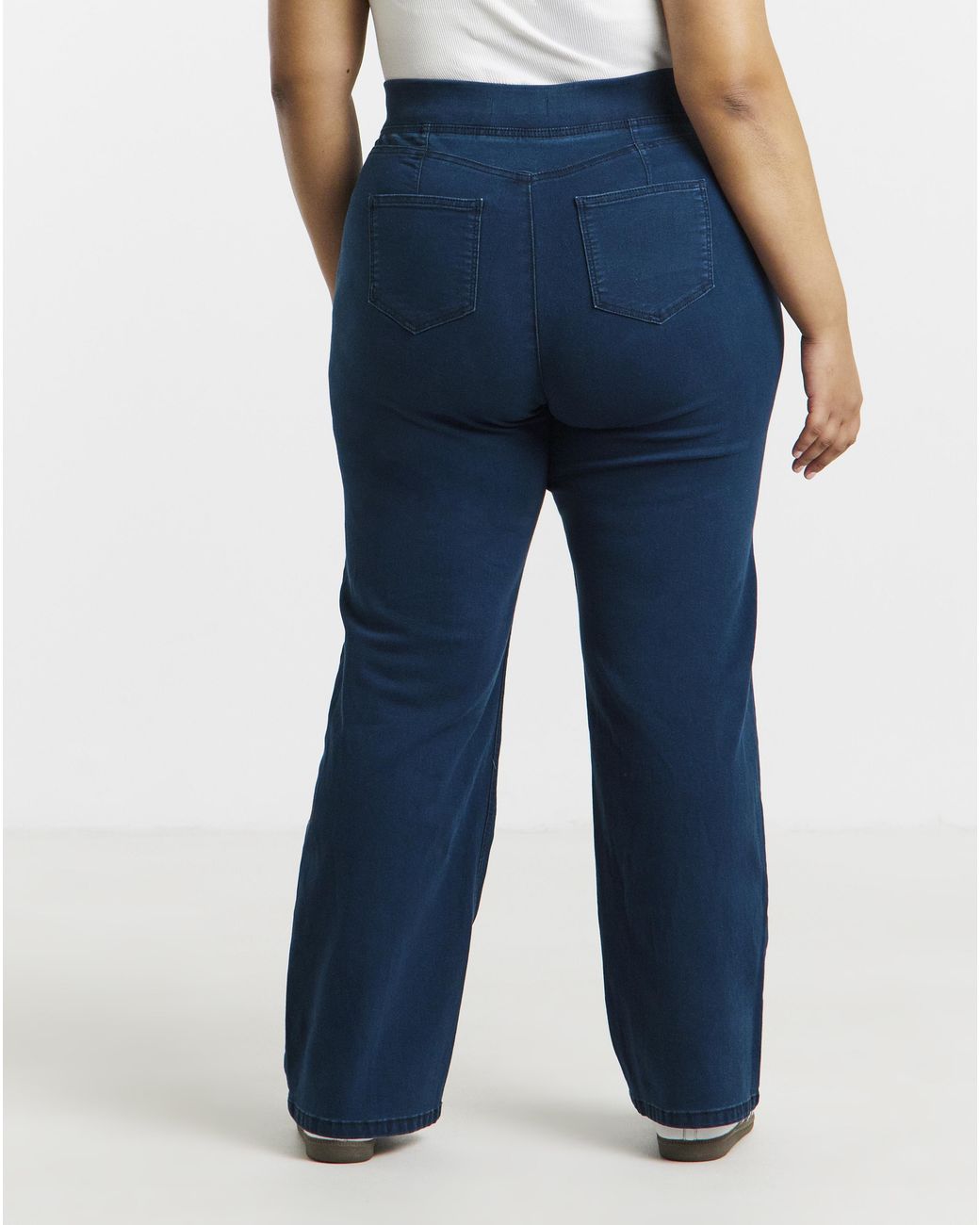 Simply Be Blue Weekender Wide Leg Jegging
