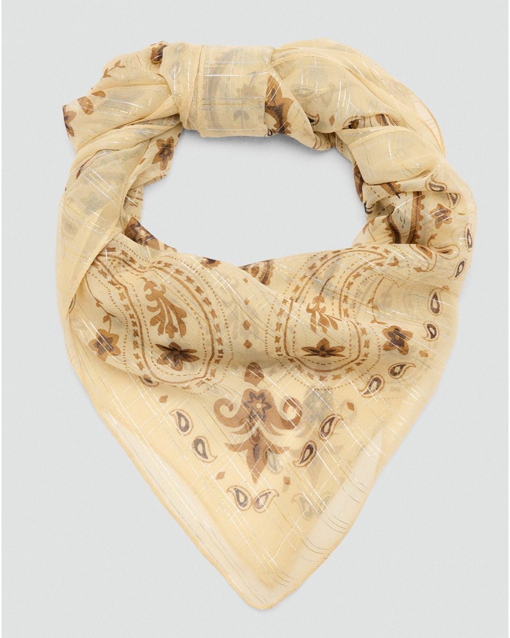 Mango Metallic Foulard Indie