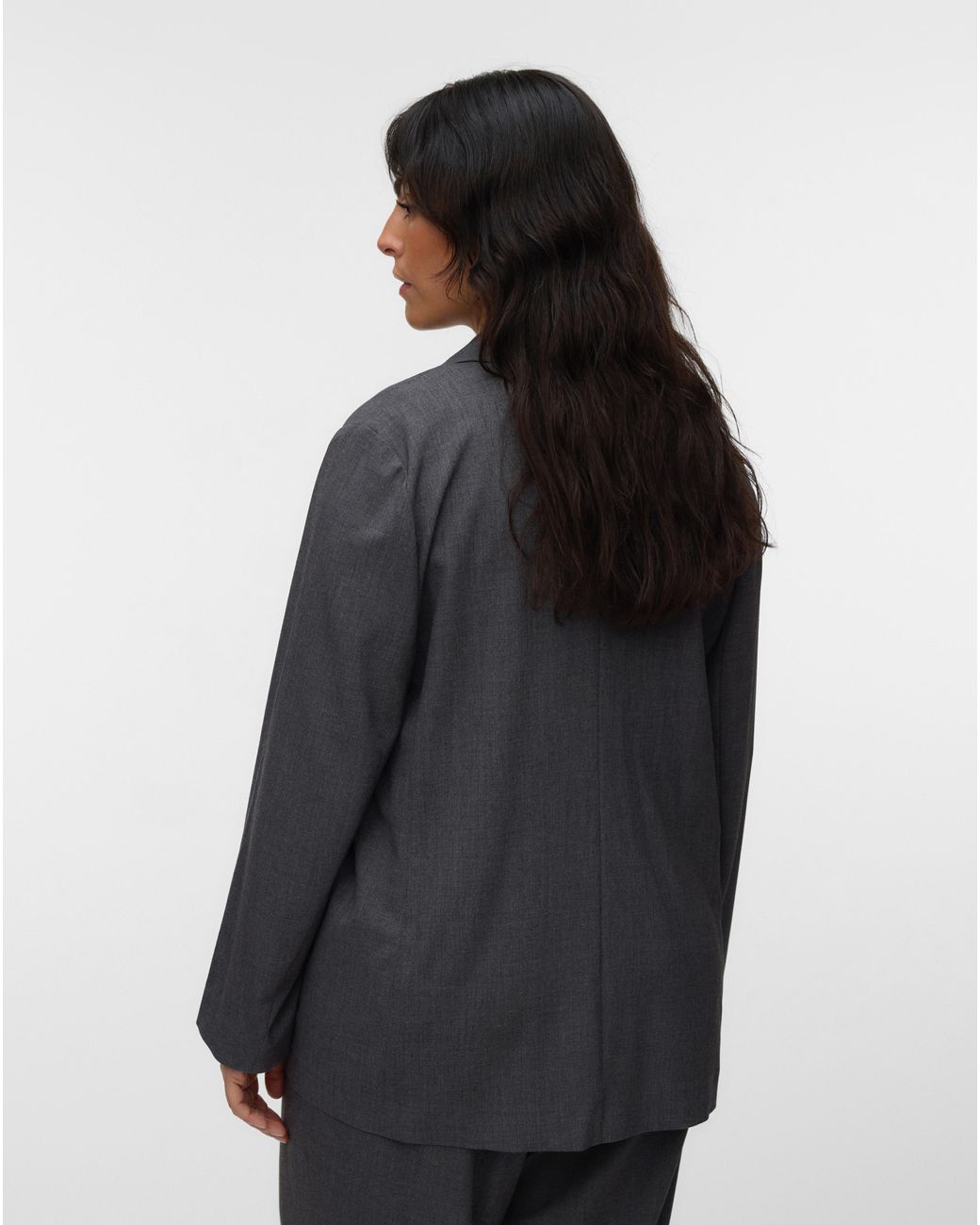 Vero Moda Gray Texas Loose Blazer