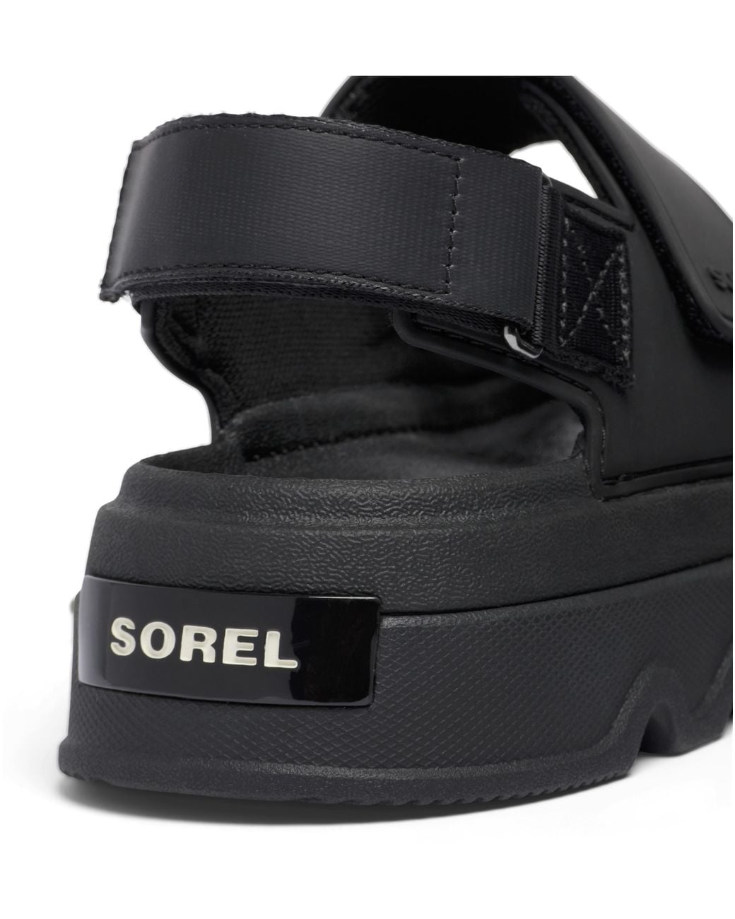 Sorel Black Kinetic Sunchase Sandals