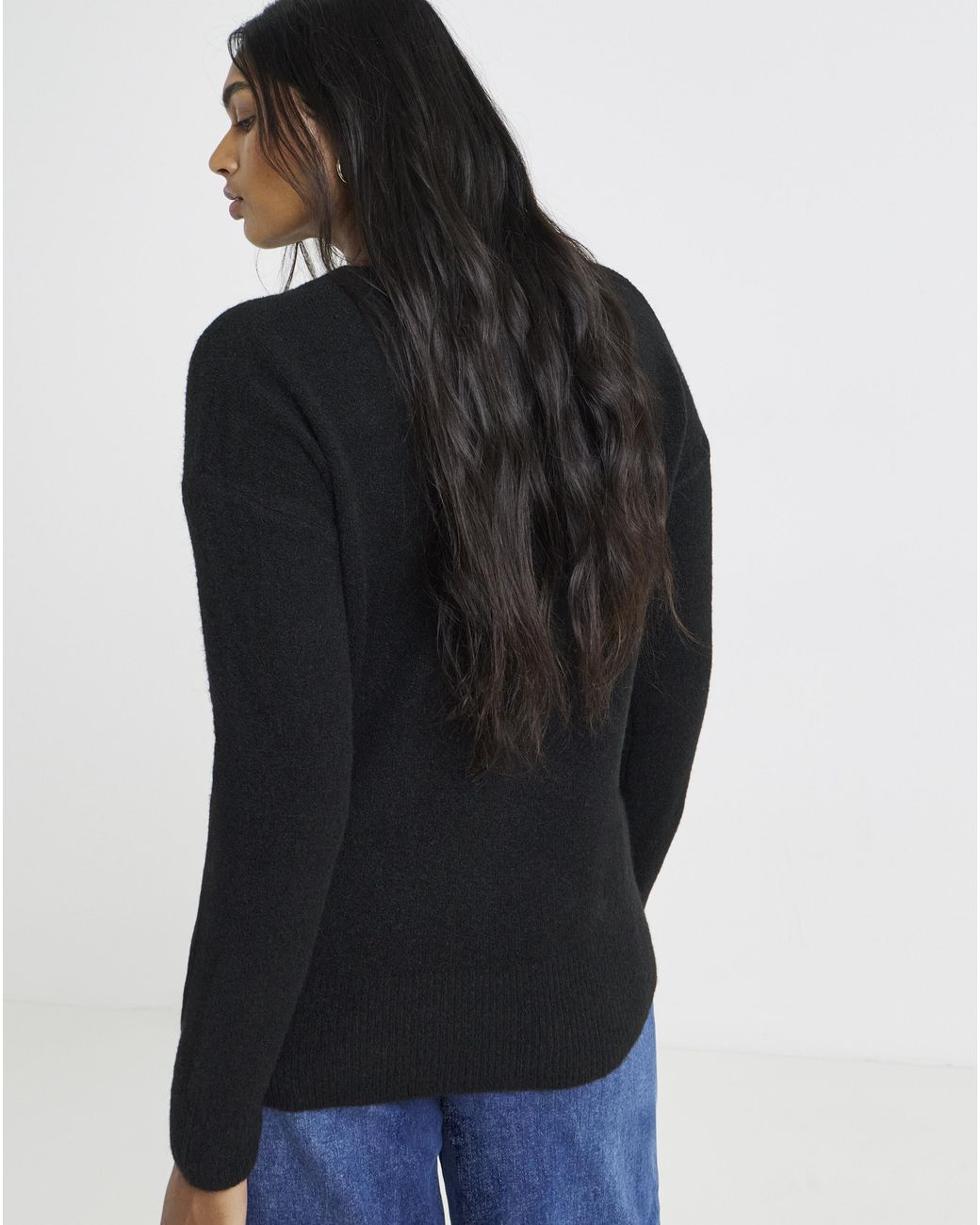 Simply Be Blue Daisy Graphic Jumper