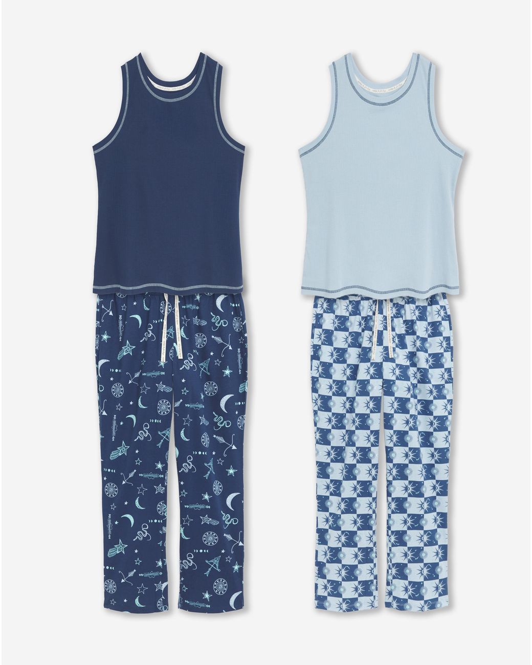 Pretty Secrets Blue 2 Pack Celestial Pyjama Sets