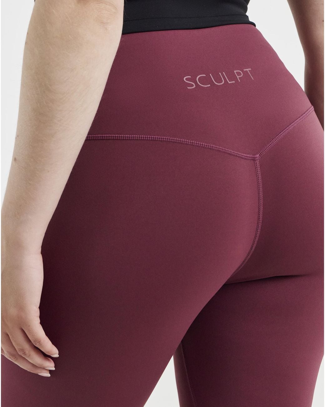 Sculpt Activewear Red Hybrid Leggings