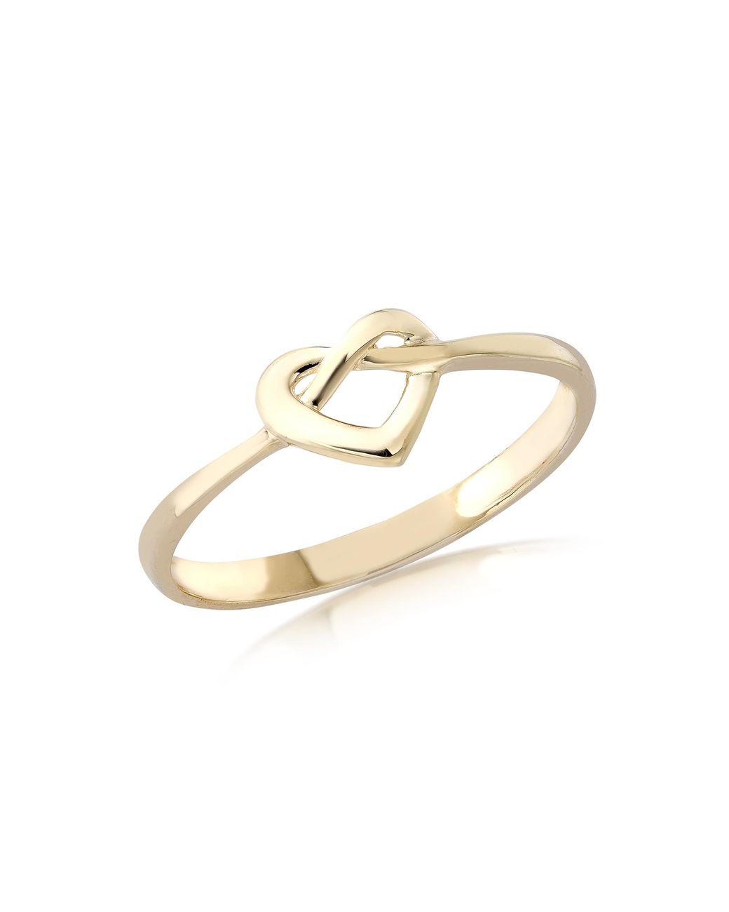 iJewel White 9Ct Infinity Heart Ring