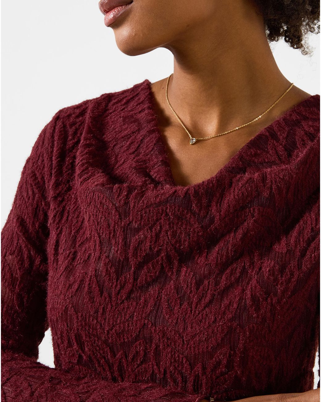 Joe Browns Red Belted Lace Tunic Top