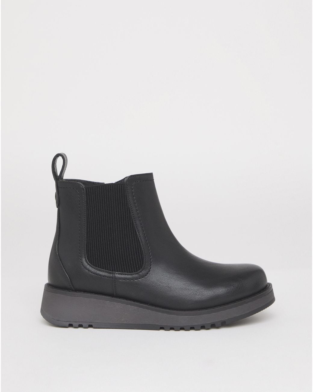 Heavenly Feet Blue Rolo Boot Wide Fit