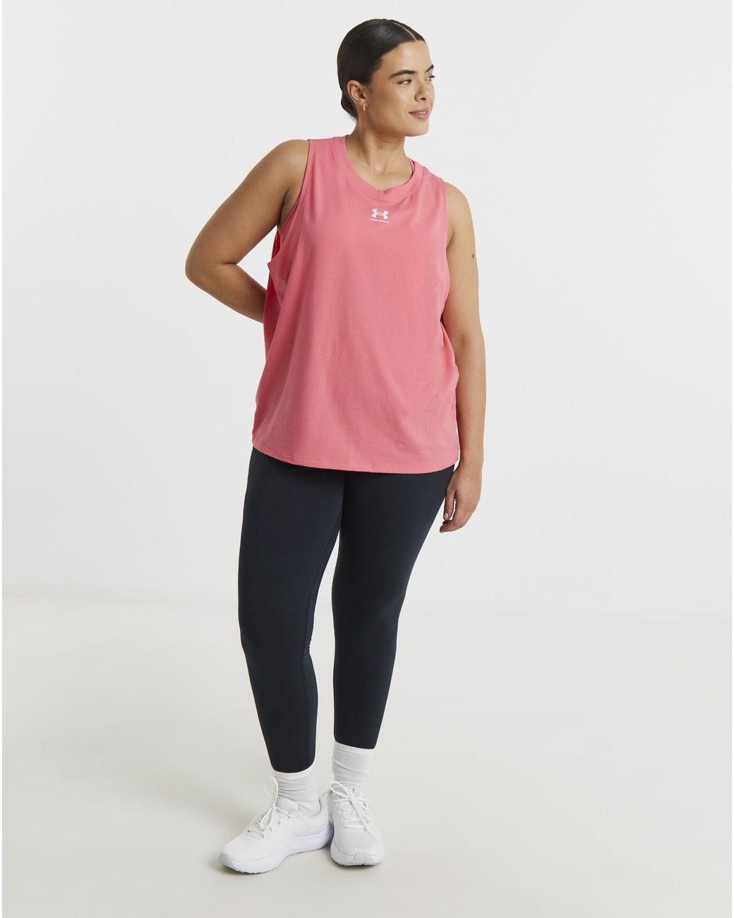 Under Armour Pink Rival Muscle Tank