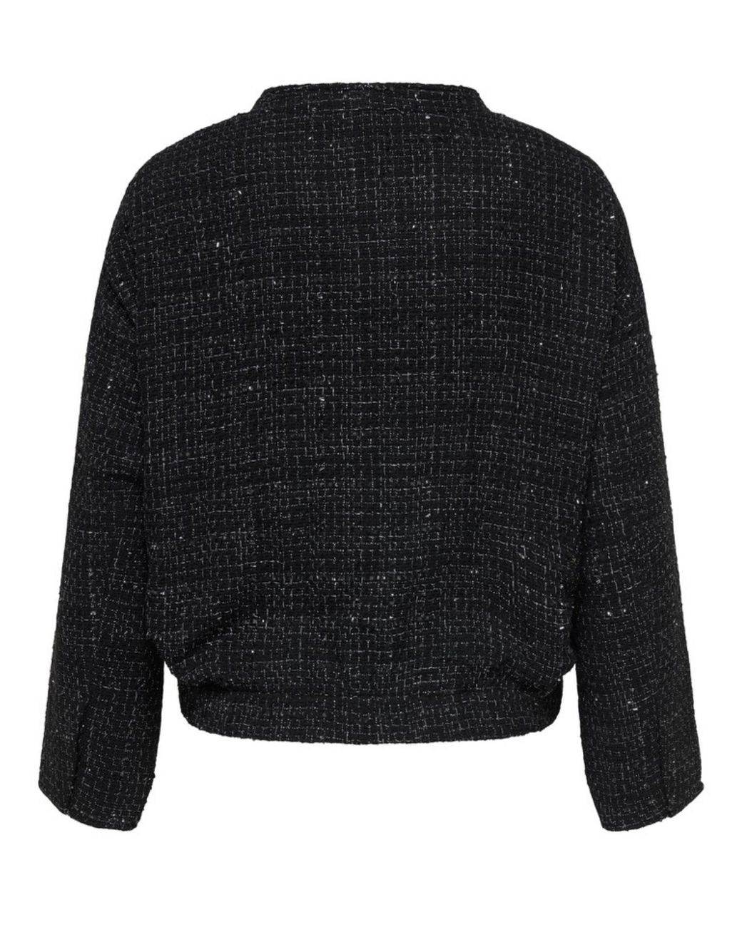 ONLY Blue Boucle Glitter Bomber