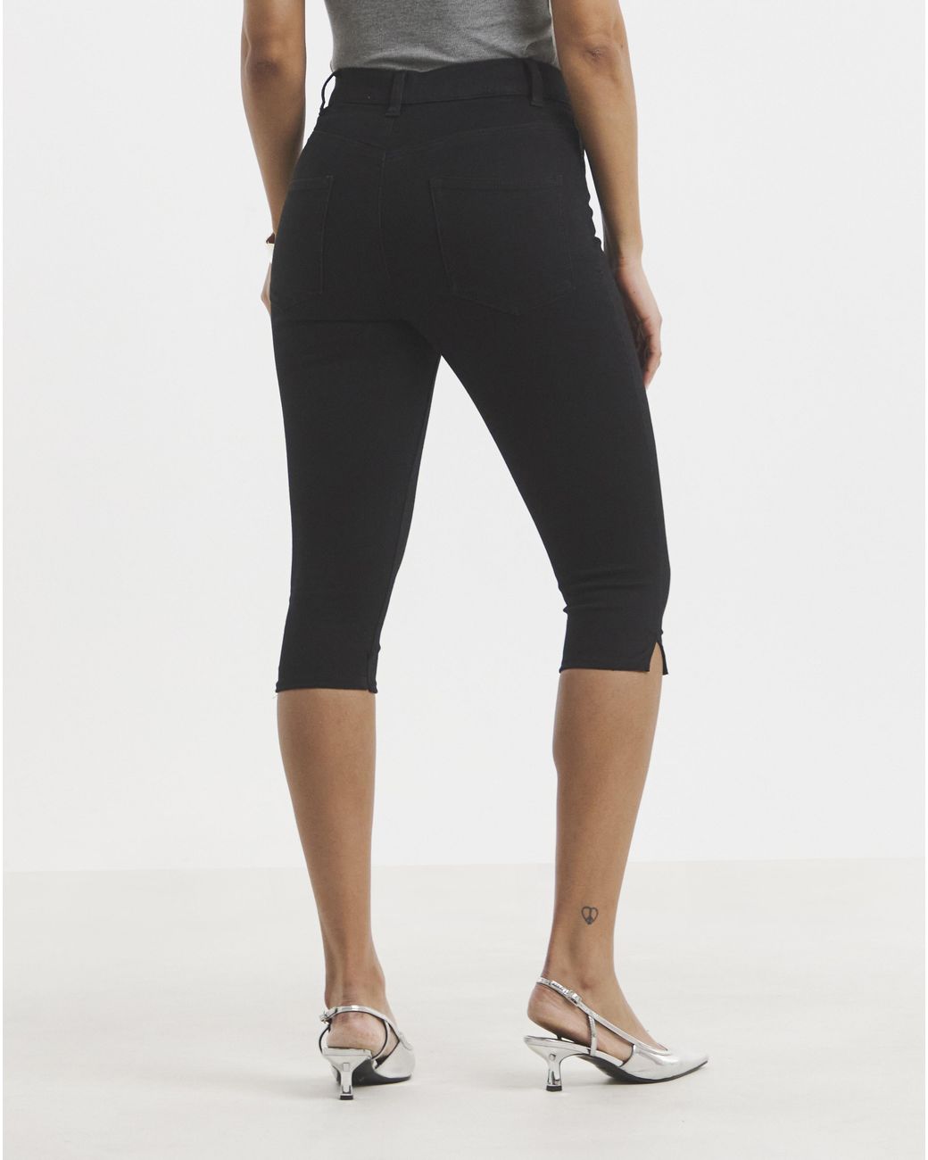 Simply Be Blue Stretch Denim Capri Jeans