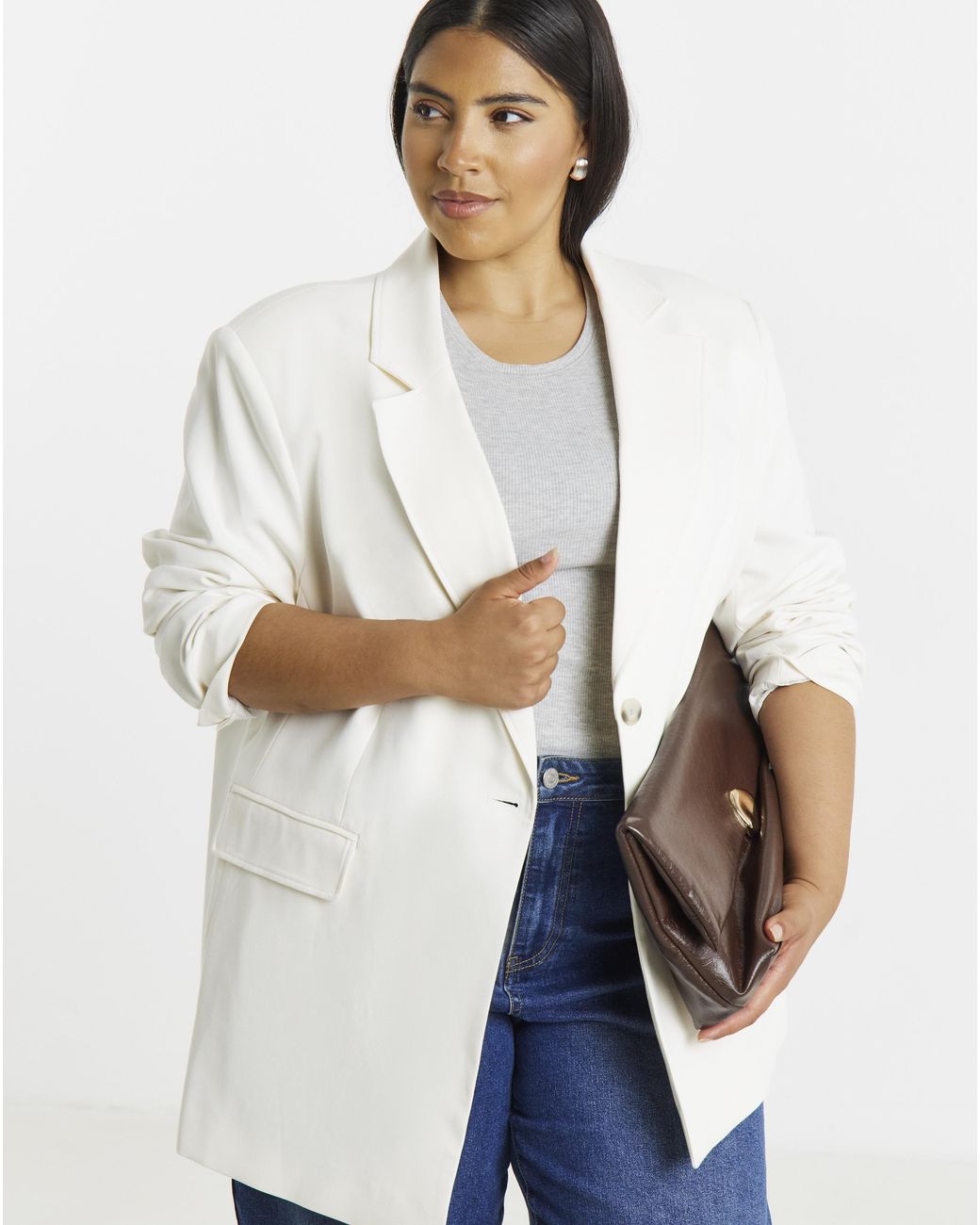 Simply Be Natural Oversized Blazer