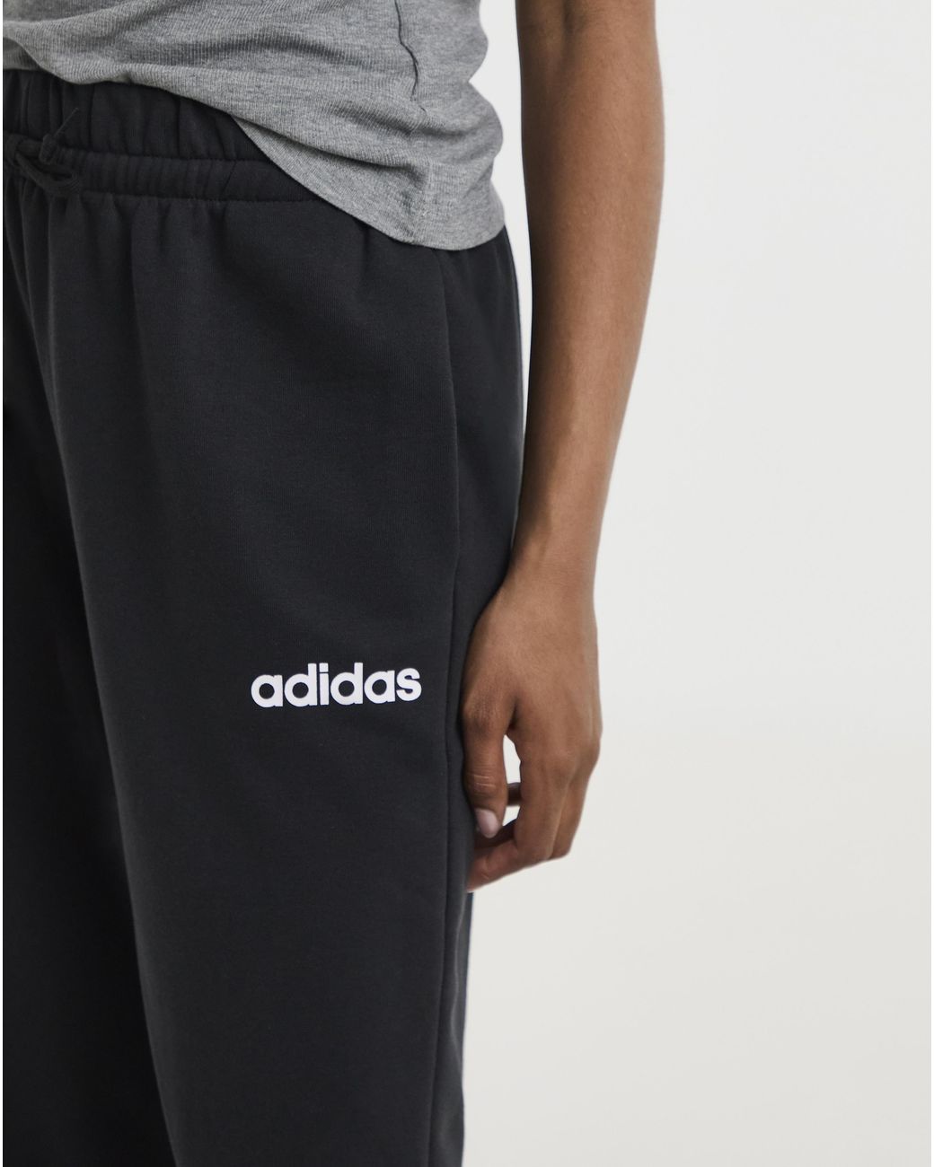 Adidas Black Linear French Terry Pants