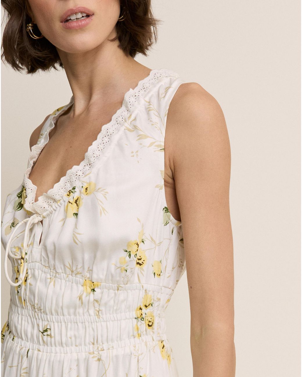 Nobody's Child Natural Isabella Midi Dress