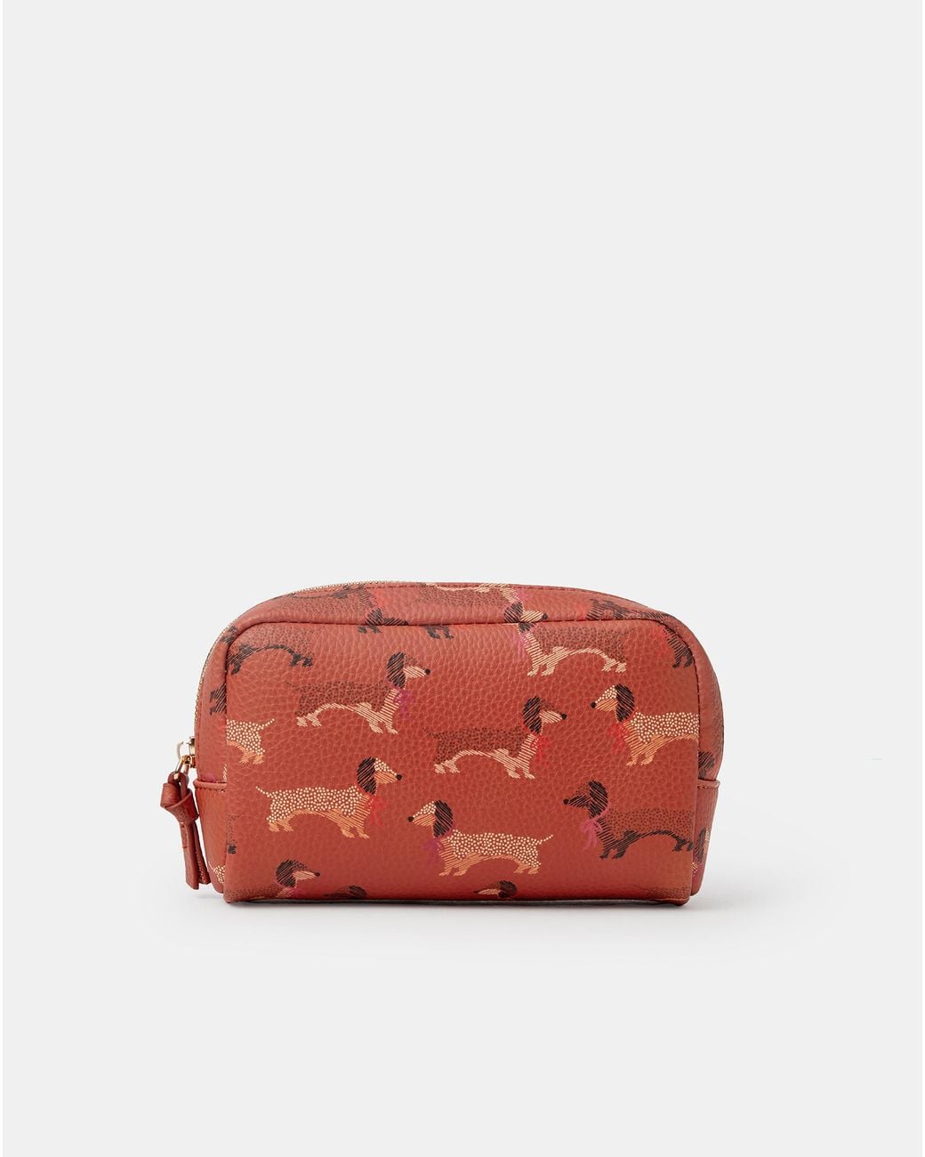 Accessorize Red Sausage Dog Make Up Bag
