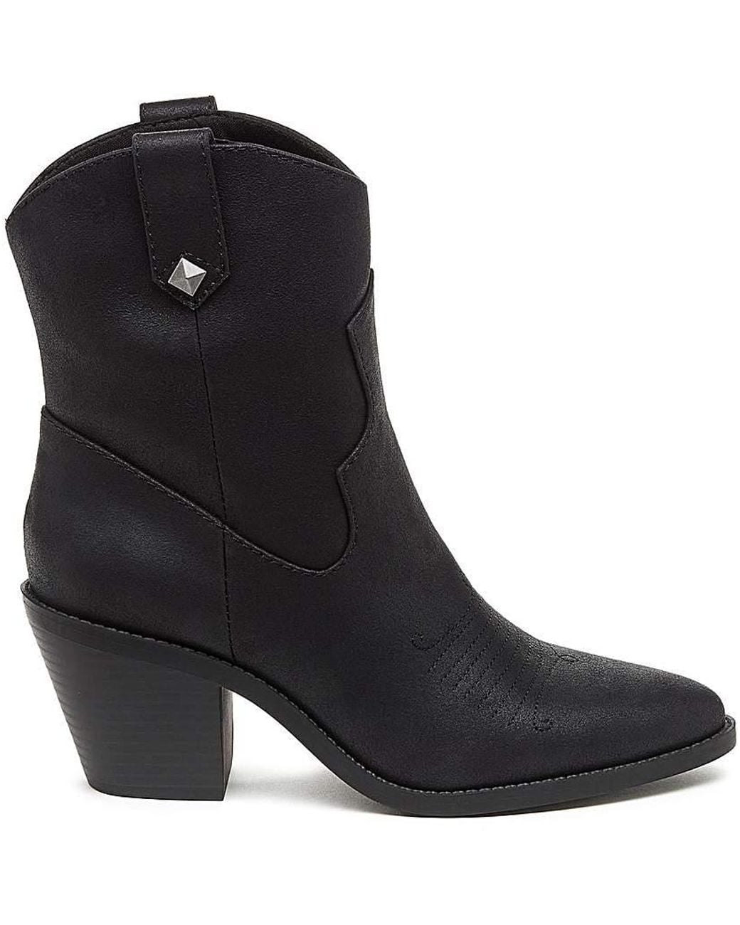 Rocket Dog Black Feather Ankle Boots