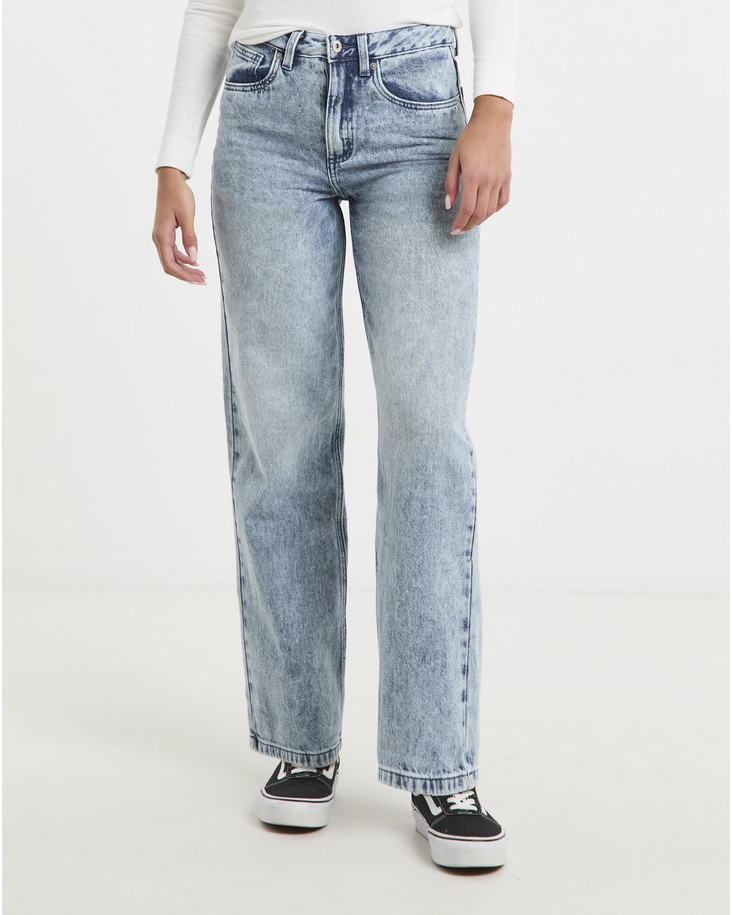 Vans Blue Sirelle 5 Pocket Puddle Jeans