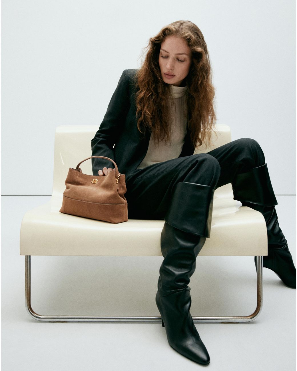 Mango Brown Bucket Bag