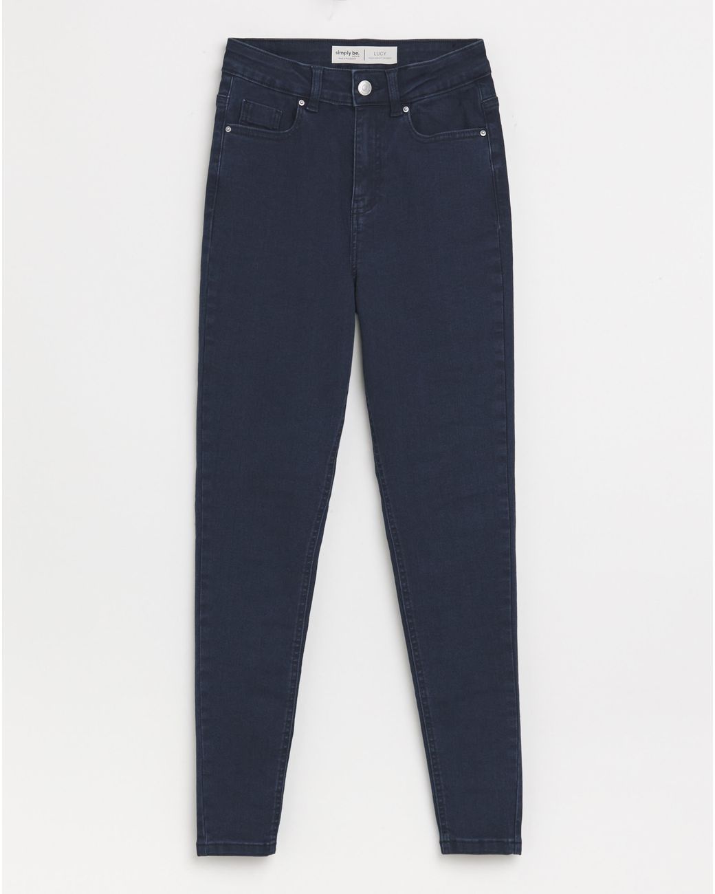 Simply Be Blue Skinny Highwaist Super Stretch